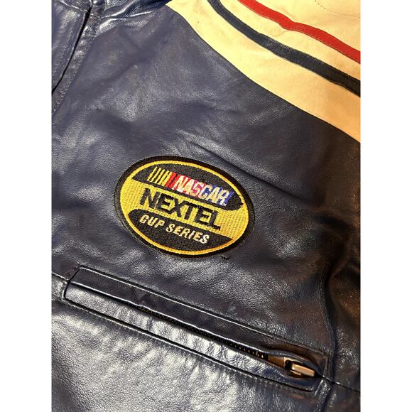 Vintage Nascar Dale Earnhardt Budweiser Racing Leather Jacket - Picture 9 of 13